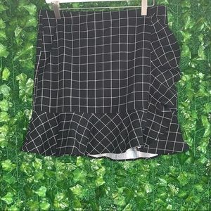 Black & White Asymmetrical Skirt